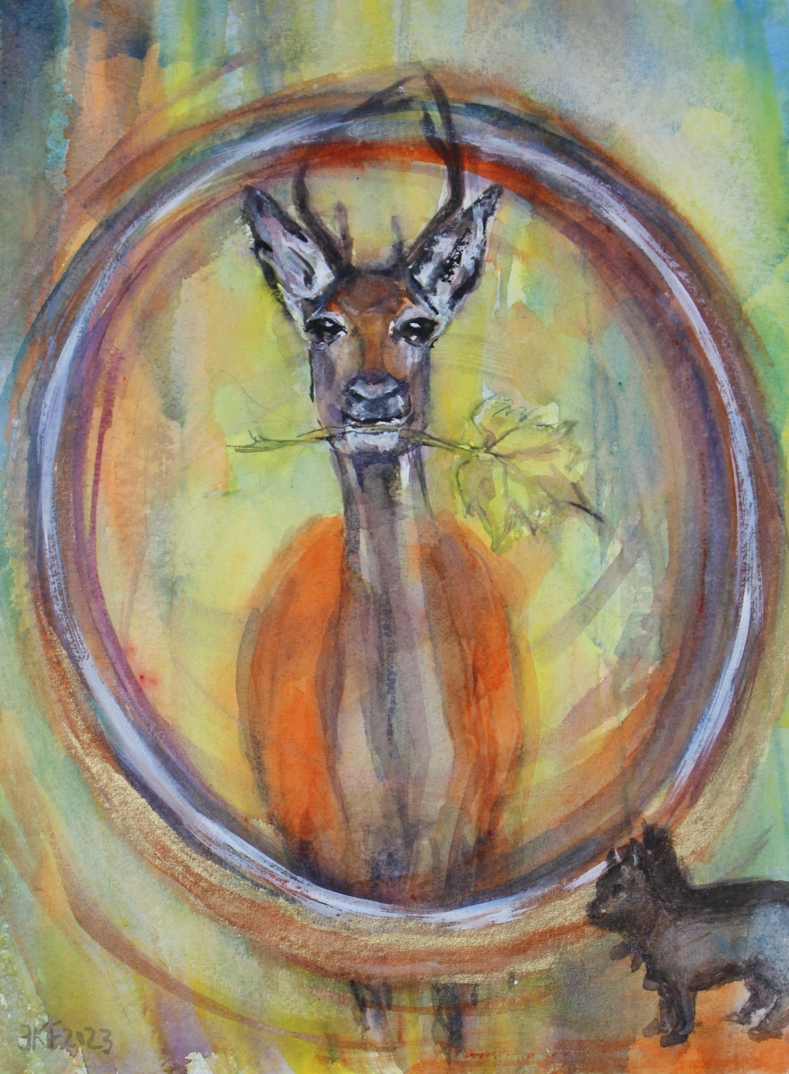 Fabel Der Hirsch und der Weinstock Buch 5 Fabel 15