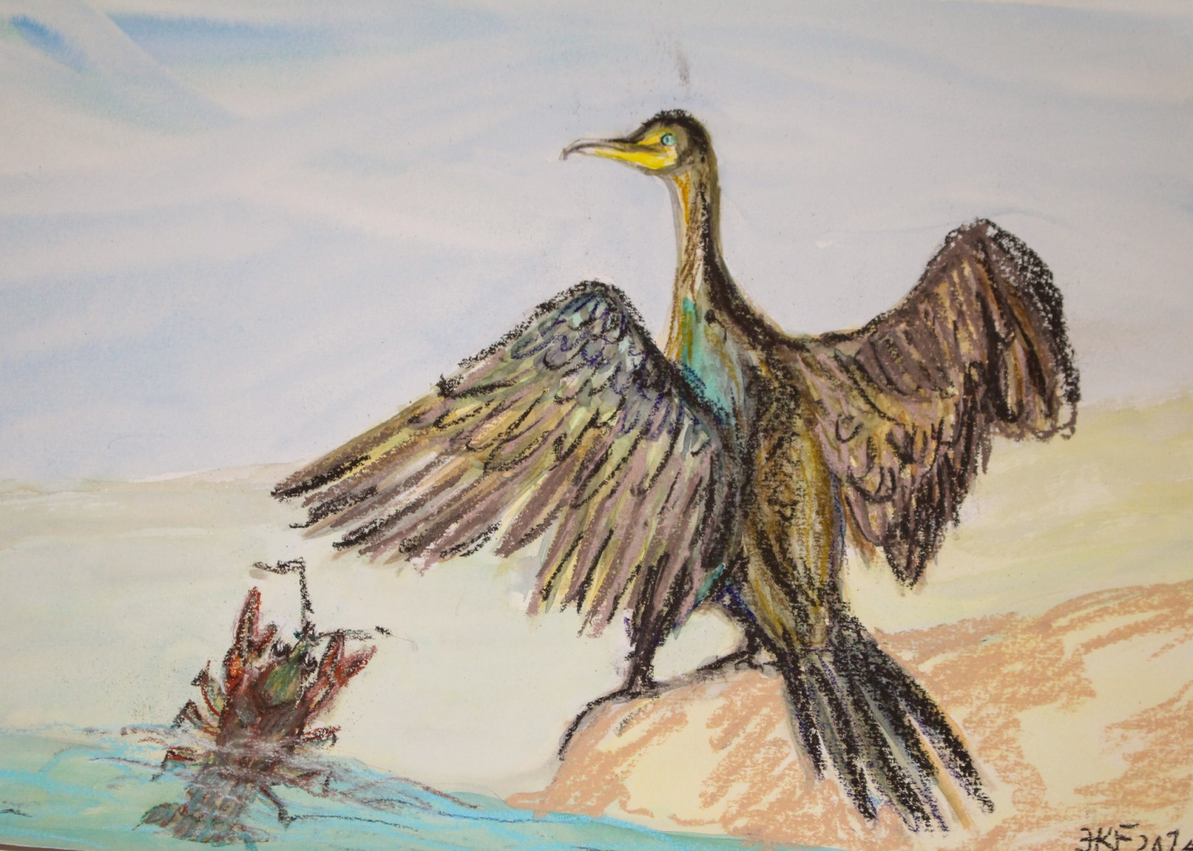 Die Fische und der Kormoran