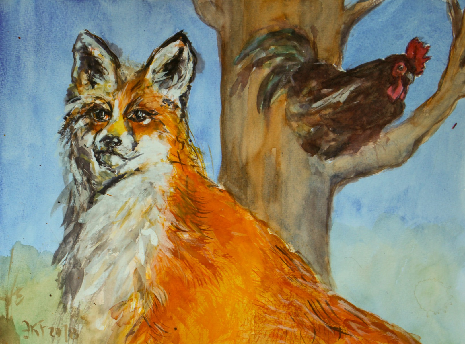 Der Hahn und der Fuchs, 3