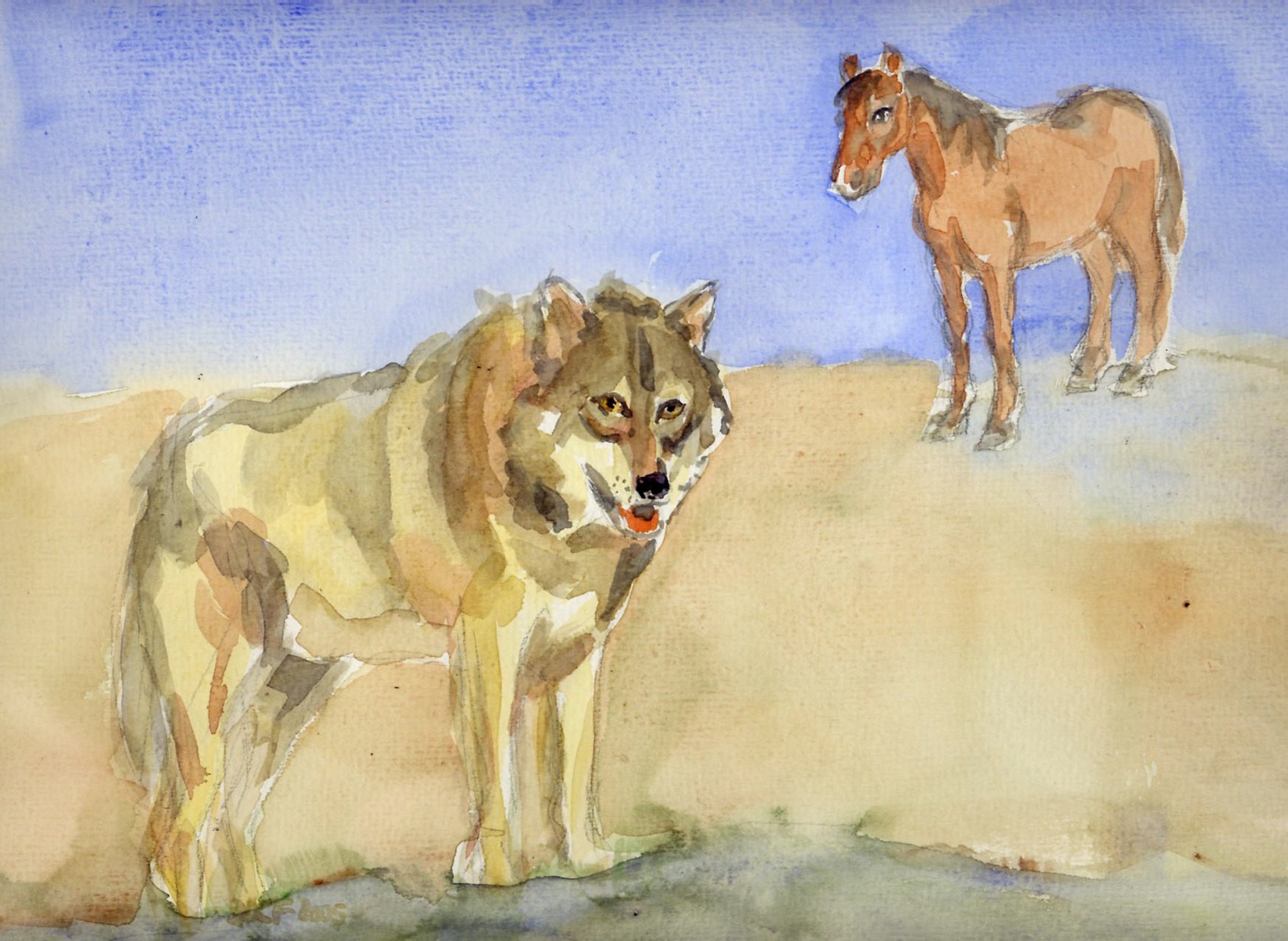 Das Pferd und der Wolf