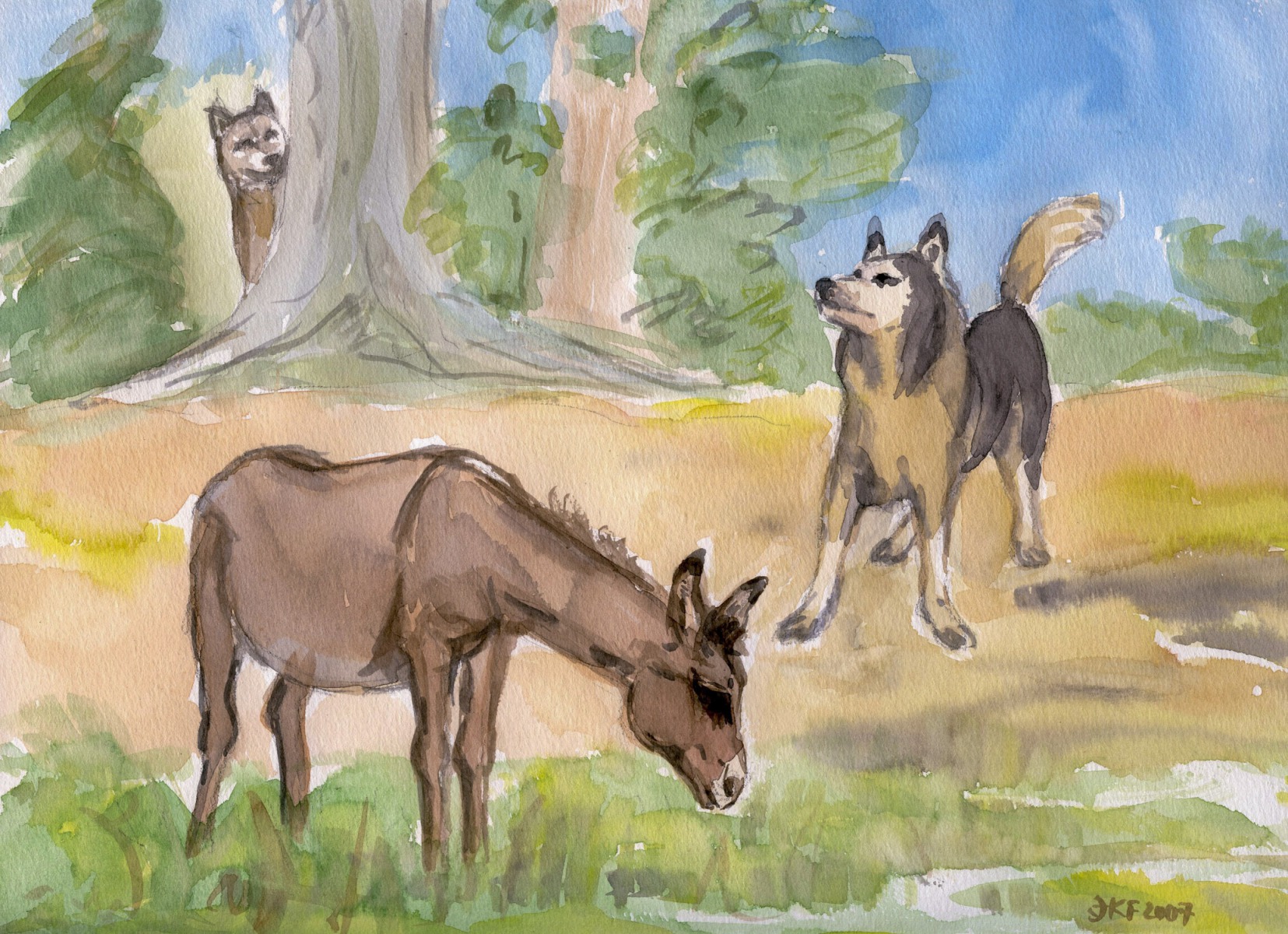 Der Esel und der Hund
