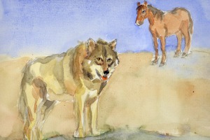 Das Pferd und der Wolf