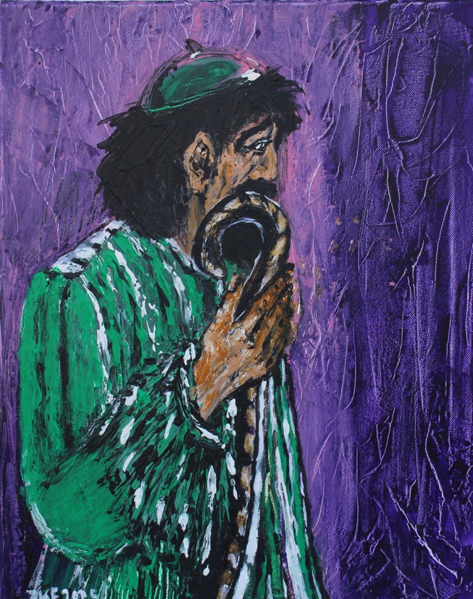 Schamane – Acryl 40x50 cm 2025