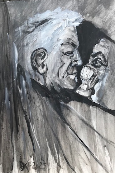 Kellertrunk-Graphit-Aquarell-36x48-cm-2025