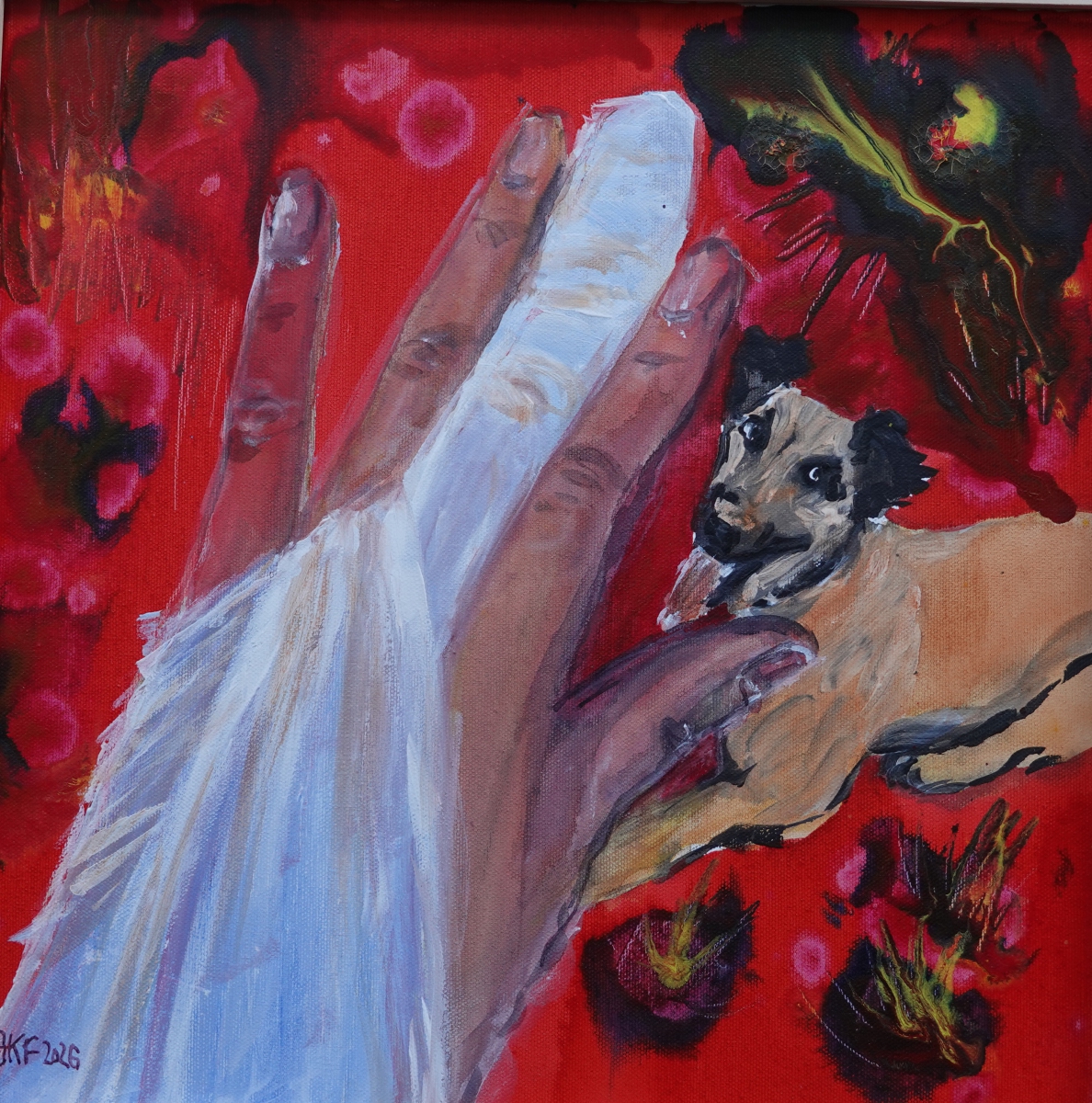 VERbunden-Farbtusche-Acryl-auf-Leinwand-40x40-cm-2026