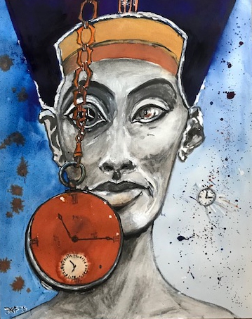 Zeit-Aquarell-Tusche-2025-30x40-cm