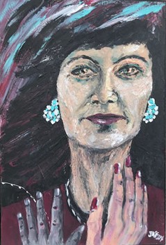 Die Halskette – Acryl 40x60 cm 2024