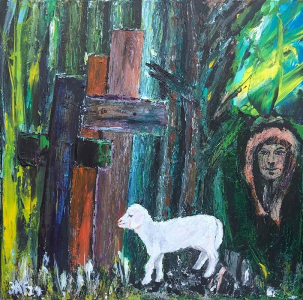 Eremitin 1 - Acryl 60x60 cm 2024