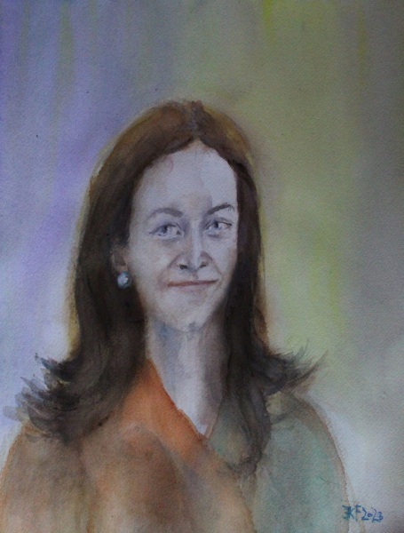 Frauenportraet-Aquarell-30-x-40-cm