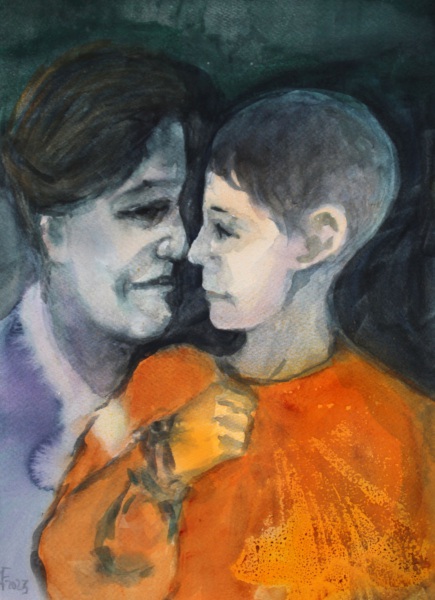 Mutter und Sohn