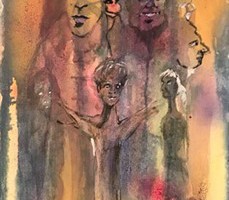 Gestalten - Aquarell 36x48 cm 2024