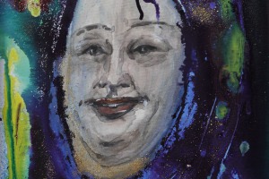 Freundliches-Gesicht-Farbtusche-Acryl-auf-Leinwand-40x40-cm-2026