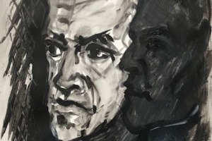 Licht-und-Schatten-Graphit-Aquarell-2025-36x48-cm