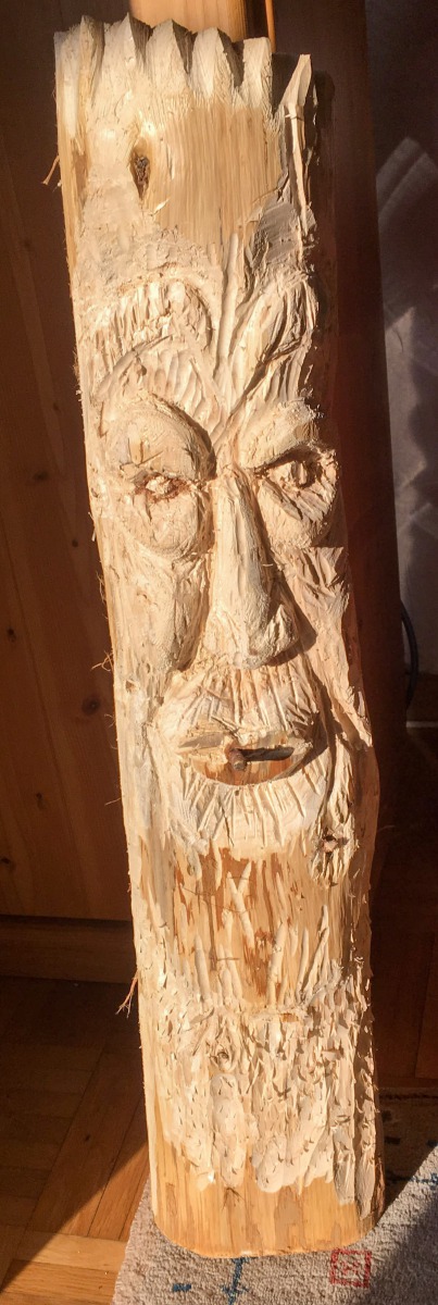 Holzfigur Ork