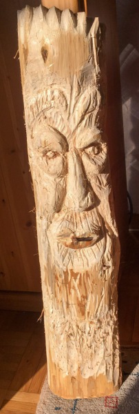 Holzfigur Ork