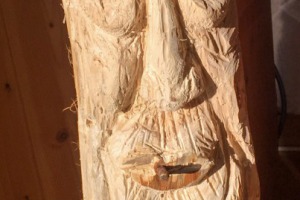 Holzfigur Ork