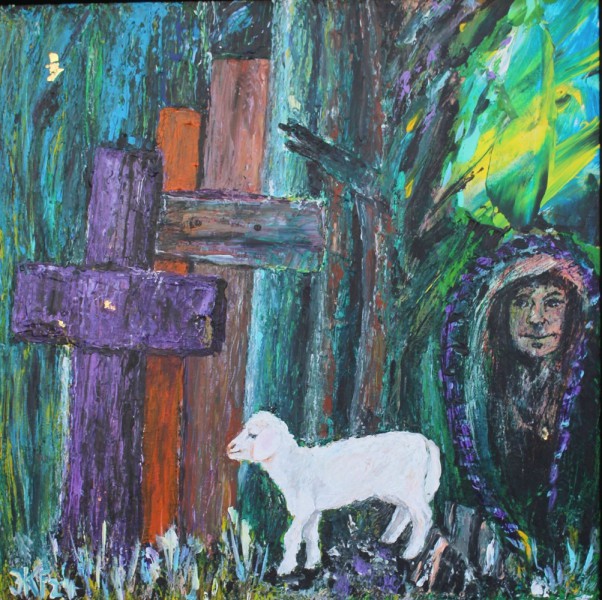 Eremitin 2 Acryl 60x60 cm 2024