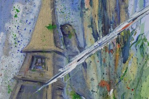 Schützende Hand – Aquarell MT 36x48 cm 2024