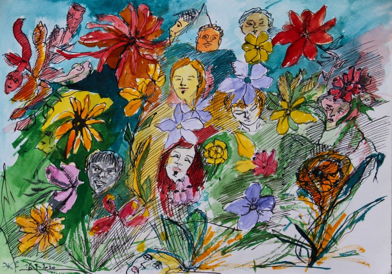 Blumenköpfe anderer Art