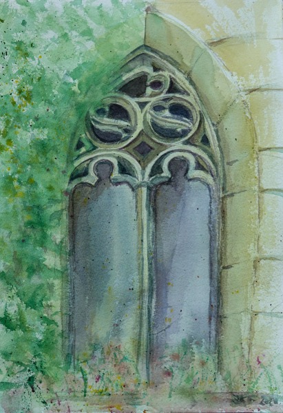Gotisches Klosterfenster