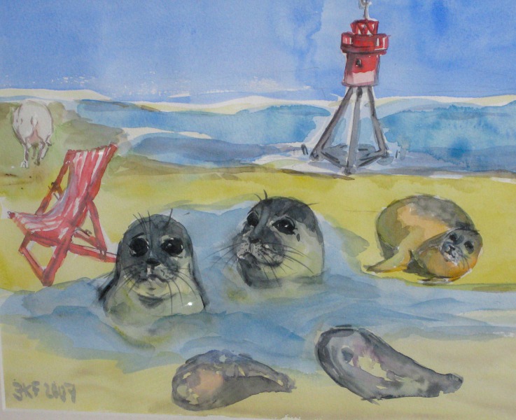 Wo die Nordseewellen spülen an den Strand