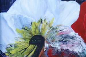 Versteckt-im-Bluetenblatt-Acryl-auf-Leinwand-30x40-cm-2025