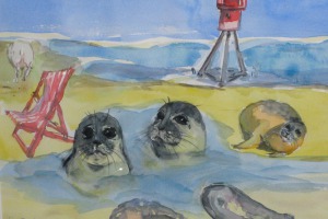 Wo die Nordseewellen spülen an den Strand