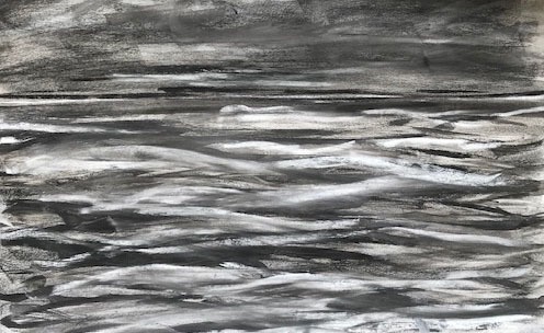 Dunkles-Wasser-Kohle-2025-50x70-cm