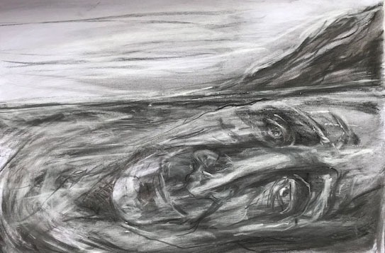 Gesicht-einer-Landschaft-Kohle-2025-50x70-cm Gesicht-einer-Landschaft-Kohle-2025-50x70-cm