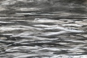 Dunkles-Wasser-Kohle-2025-50x70-cm